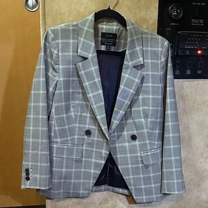 J. Crew Light Gray Checkered women’s Blazer